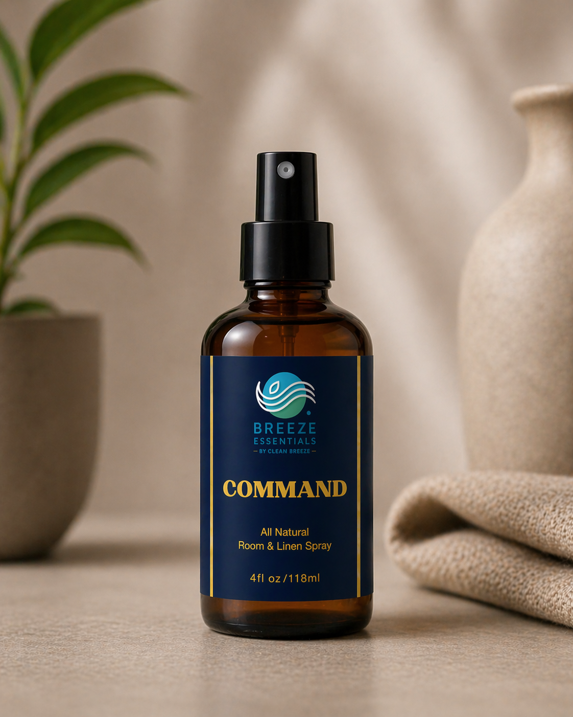 Command Room & Linen spray 4oz - Masculine Home Fragrance , Air Freshener, Fabric Freshener, Car Spray, Room Freshener, Luxury Room Spray