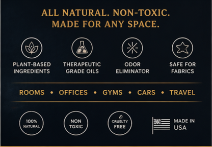 Command Room & Linen Spray -Masculine Home Fragrance , Air Freshener, Fabric Freshener, Car Spray, Room Freshener, Luxury Room Spray - 1oz Blend with Aromatherapy Essential Oils